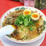 ラーメン魁力屋 白井店 - 201409　醤油ラーメン（ネギ普通・背油少なめ）