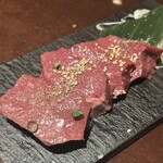 焼肉 いのうえ - ハツ(厚切りすぎた)