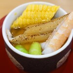かっぱ寿司 - えびと煮穴子の具沢山 冷やし茶碗蒸し