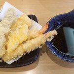 かっぱ寿司 - かっぱの「ごち天」盛り合わせ(天つゆ付き)