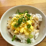 鶏と魚 - 玉子ご飯300円税込