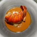 蒼洋軒 - 伊東より伊勢海老のリゾット ビスクスープ