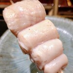 銀座焼とり 京丹波 - ささみの藁焼きアップ