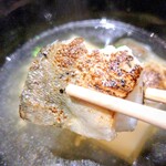 銀座焼とり 京丹波 - 胡麻豆腐と鮎の御椀の焼き鮎
