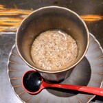 銀座焼とり 京丹波 - 炭火焼きしいたけの茶碗蒸し