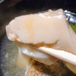 銀座焼とり 京丹波 - 胡麻豆腐と鮎の御椀の胡麻豆腐