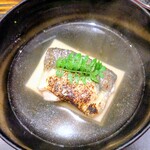 銀座焼とり 京丹波 - 胡麻豆腐と鮎の御椀