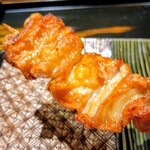 銀座焼とり 京丹波 - 皮アップ