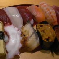 鮨政 西口店 - にぎり（840円）
