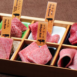 焼肉居酒家 韓の台所 - 料理写真:山形牛一頭厳選六種盛り