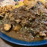 アアベルカレー - イベリコ豚と揚げナスのキーマの部分
