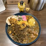 アアベルカレー - 2種あいがけ1,250円　※さらに大盛り＋100円　※さらにスパイス玉子＋100円