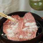 伊勢外宮カウンターすき焼きおりにく - 