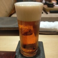 鮨 無垢/鮨 白銀 - 琥珀エビスビール900円