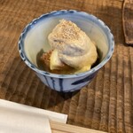 和食晴ル - つきだし なめらかクリームとイチジク