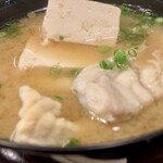 番屋ながさわ - あら汁（接写）