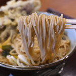 文殊 - 岩のりそば@税込580円＋なす天@サービス（東武線入場券を提示）