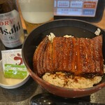 から好し - 料理写真:うな丼梅＆瓶ビール