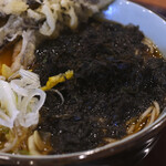 文殊 - 岩のりそば@税込580円＋なす天@サービス（東武線入場券を提示）