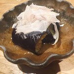 お料理 山乃口 - お通しの茄子の煮浸し♪