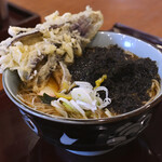 文殊 - 岩のりそば@税込580円＋なす天@サービス（東武線入場券を提示）