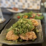 食屋 粹美 - 鶏唐ねぎまみれ❤︎