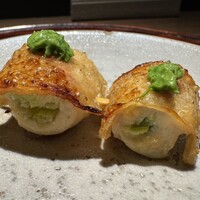 炭焼 TORI8 - ねぎま、上に九条ネギのペースト　◎