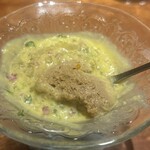 熊の焼鳥106 - 白肝の玉葱スープ