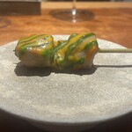 熊の焼鳥106 - 衝撃食感の胸肉　パプリカ