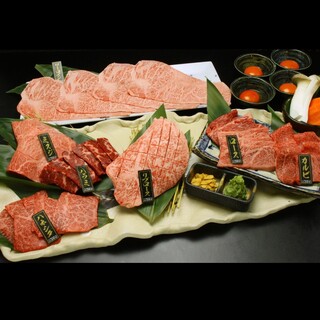 환대가 가득한 특선-★엄선된 와규의 푸짐한 세트-고기 양 약 1,000g