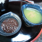 阿左美冷蔵 - シロップと小豆