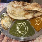 ネパール＆インド レストラン Puja - 嫁さんチョイスのEセットの全貌(*´∇｀*)