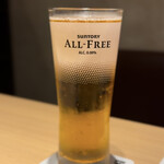 にく稲 - オールフリーオリジナルのグラスが可愛い。