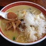 ラーメン渓流 - 2014.10.01画像追加、味噌ラーメン大盛り（白きくらげ＋メンマ）