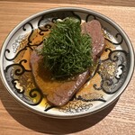 HIRO THE WORLD - 知多牛　シャトーブリアン　卵黄　すき焼き　大葉