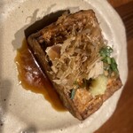 炭火焼鳥 蔵々 - 厚揚げ焼き