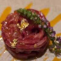 焼肉 銀座コバウ 特別室 - ユッケ