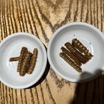 うなぎ屋　たむろ - サービスの骨せんべい