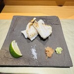 鮨shizuku 西天満 - 穴子の白焼き