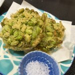 和定食 滝太郎 - だだちゃ豆の天ぷら