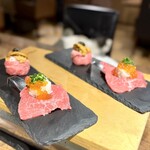 焼肉うしどし - 〆の厳選和牛と豪華海鮮 寿司食べ比べ