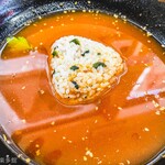 麺紡 - おむすび投入で〆のトマト雑炊