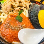麺紡 - 茄子トマト肉ぶっかけ