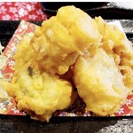 サクふわっ！肉厚！魚の天ぷら(雪塩&ウスターソース)