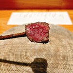 銀座 炎 田むら - 黒毛和牛フィレ肉（アップ）