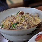 もりとう食堂 - 平戸牛玉丼　700円　つゆだくで　懐かしいほっとする味