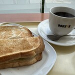 ドトールコーヒーショップ - 料理写真:朝カフェセットA ハムたまごサラダ、コーヒーLに変更