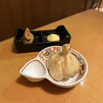 郷土料理×旬菜旬魚を味わう 茜屋 - 青森産にんにく丸揚げ