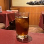 中国料理　白鳳 - フリードリンクの黒烏龍茶