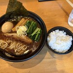 ココロ - 味玉魚だしラーメン　ミニごはん